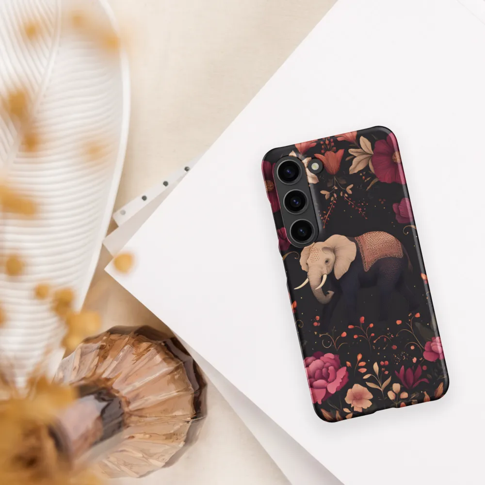 Whispers of the Wild: Elephants and Blooms