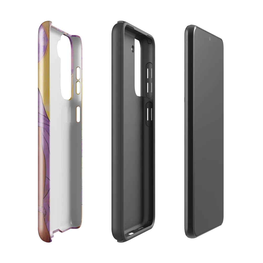 Elegance in Floral Harmony | Phone Case |  S21 | Tough Case | Glossy