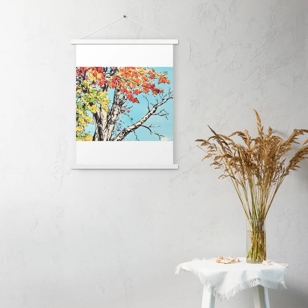 Autumn's Embrace | Poster With White Wood Hanger | 18″×24″