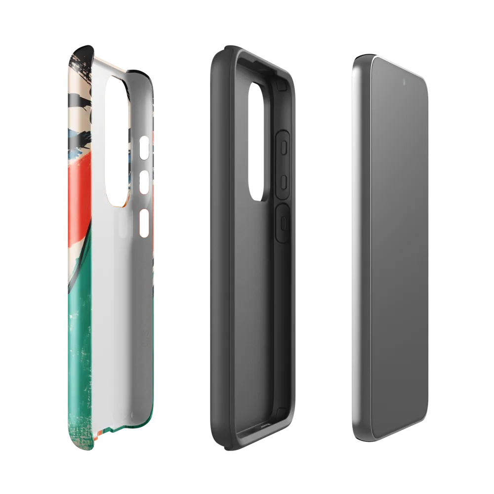 Vivid Portrait of a Modern Muse | Phone Case |  S23 | Tough Case | Glossy