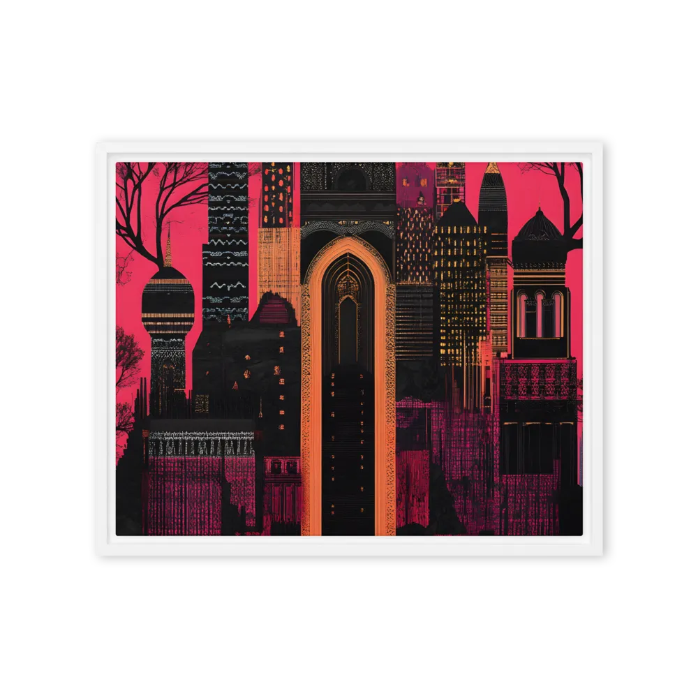 Urban Reverie | Canvas with White Frame | 16″×20″