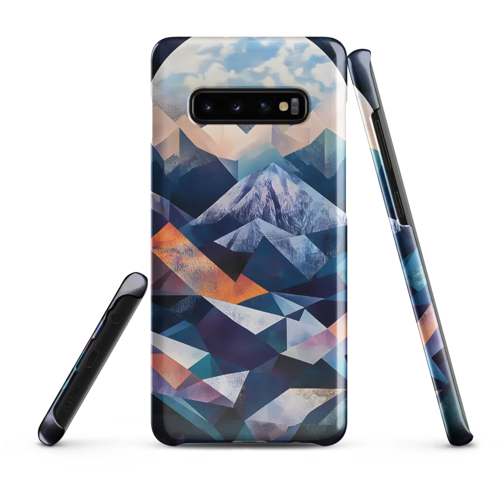 Luminous Peaks: A Geometric Reverie | Phone Case |  S10 Plus | Snap Case | Glossy