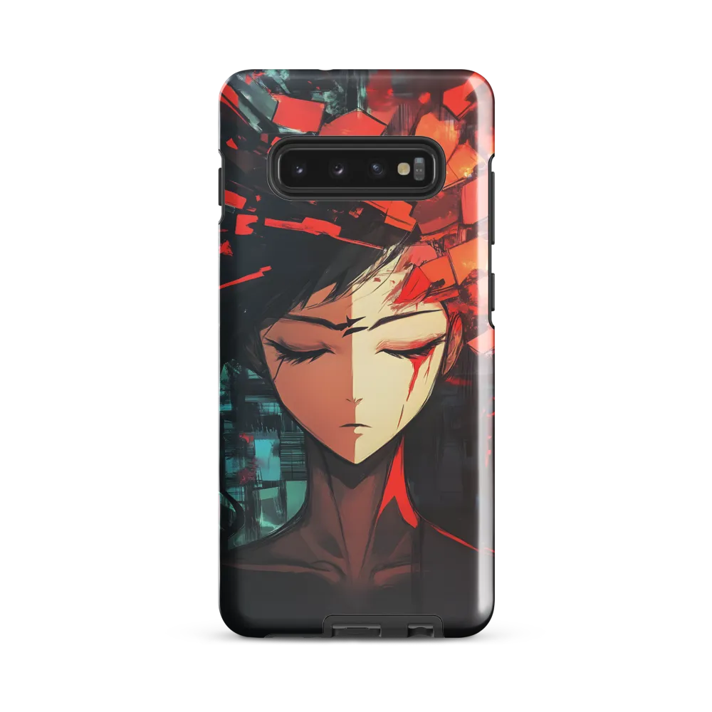 Fragmented Mind: The Silent Struggle | Phone Case |  S10 Plus | Tough Case | Glossy