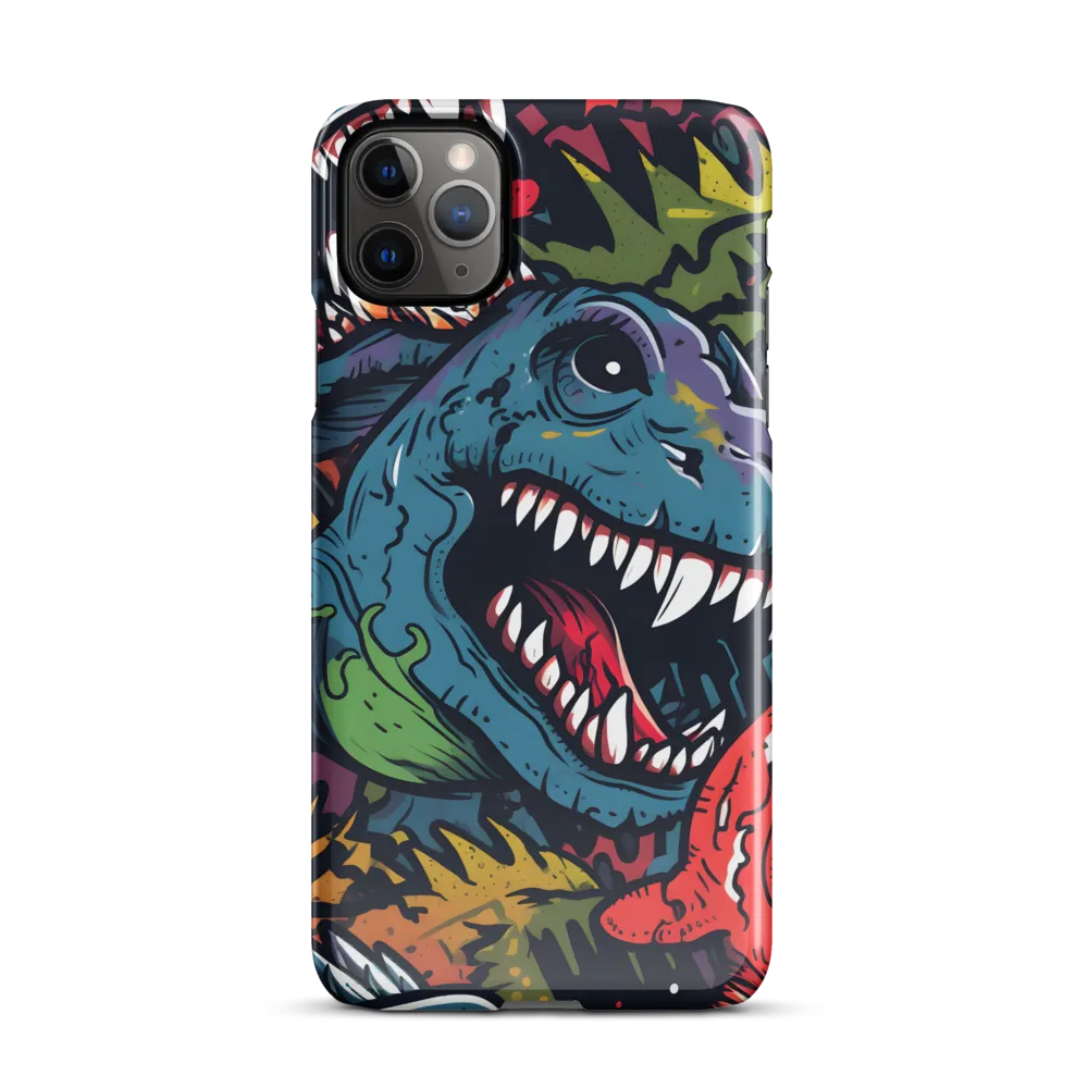 Dino Mania: A Colorful Frenzy | Phone Case |  11 Pro Max | Snap Case | Glossy