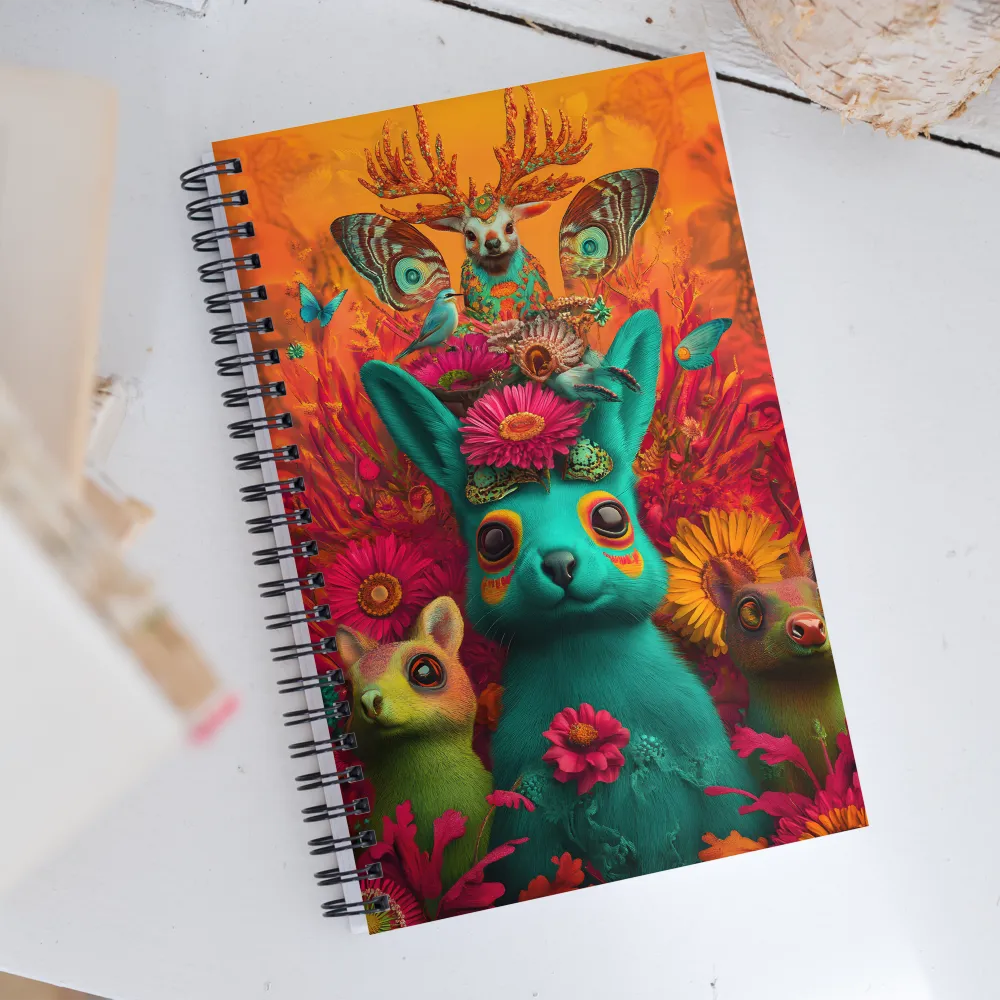 Whimsical Wonderland: The Enchanted Creatures | Spiral Notebook