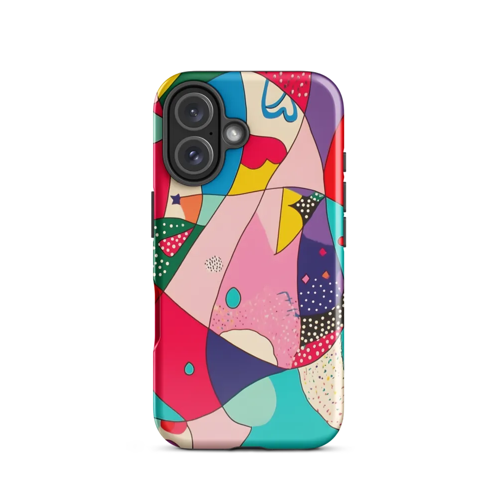 Playful Geometry in Color | Phone Case |  16 | Tough Case | Glossy