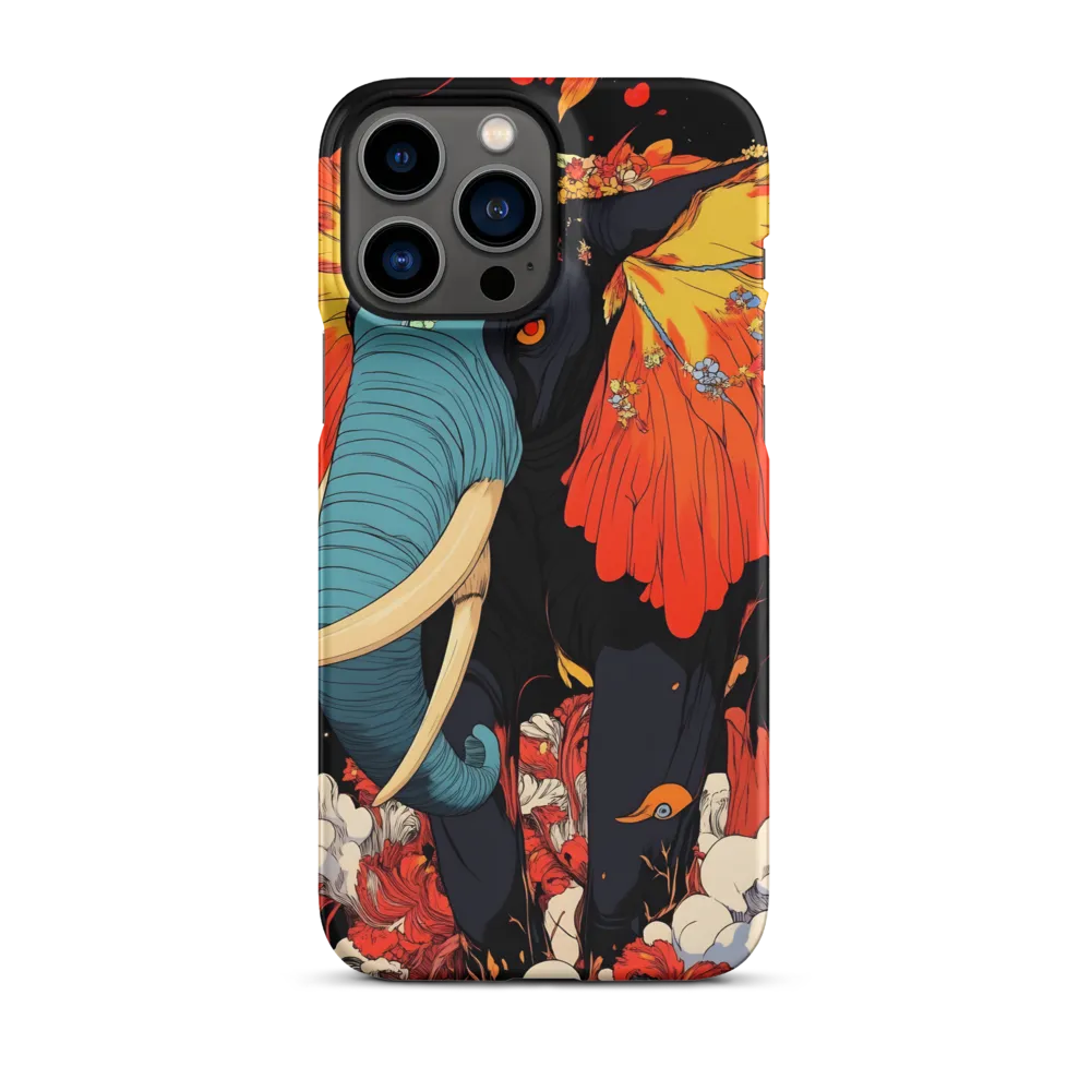Majesty of the Floral Elephant | Phone Case |  13 Pro Max | Snap Case | Matte