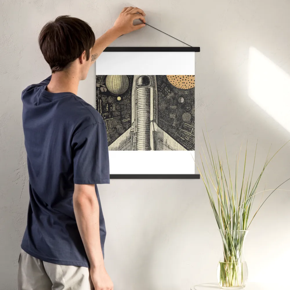 Voyage to the Unknown | Poster With Black Wood Hanger | 18″×24″
