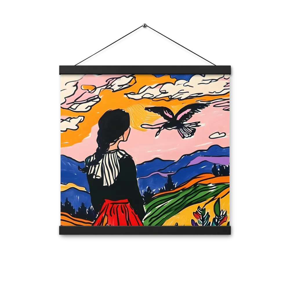 A Journey into Freedom | Poster With Black Wood Hanger | 16″×16″