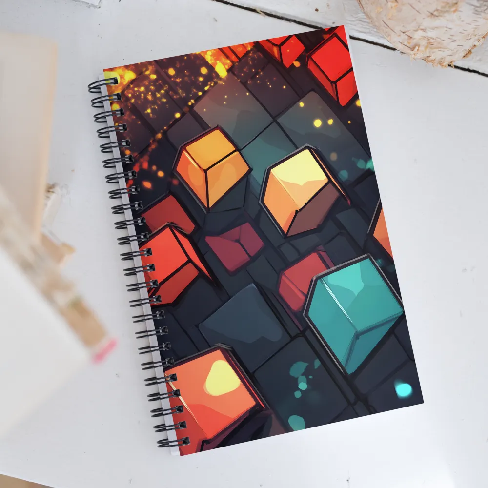 Illuminated Geometry | Spiral Notebook