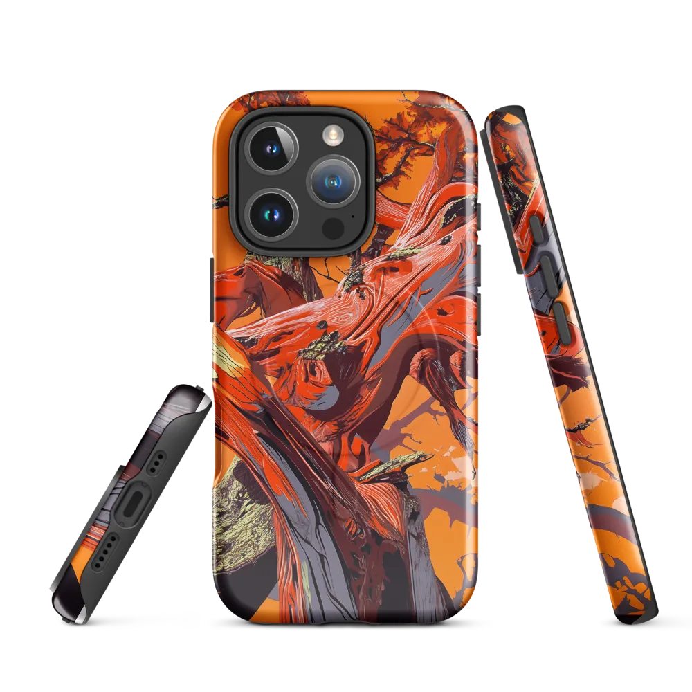 Life in Motion: An Abstract Tree | Phone Case |  16 Pro | MagSafe® Tough Case | Glossy