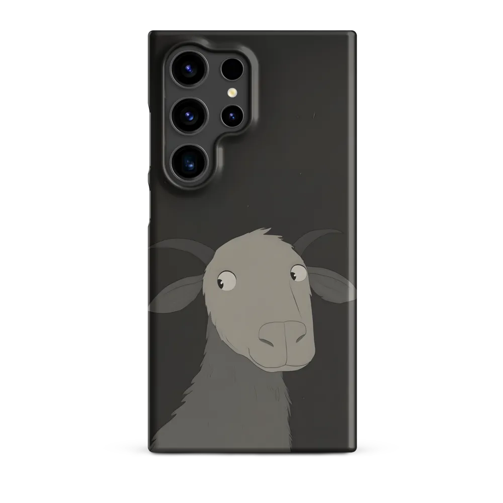 Whimsical Goat in Darkness
