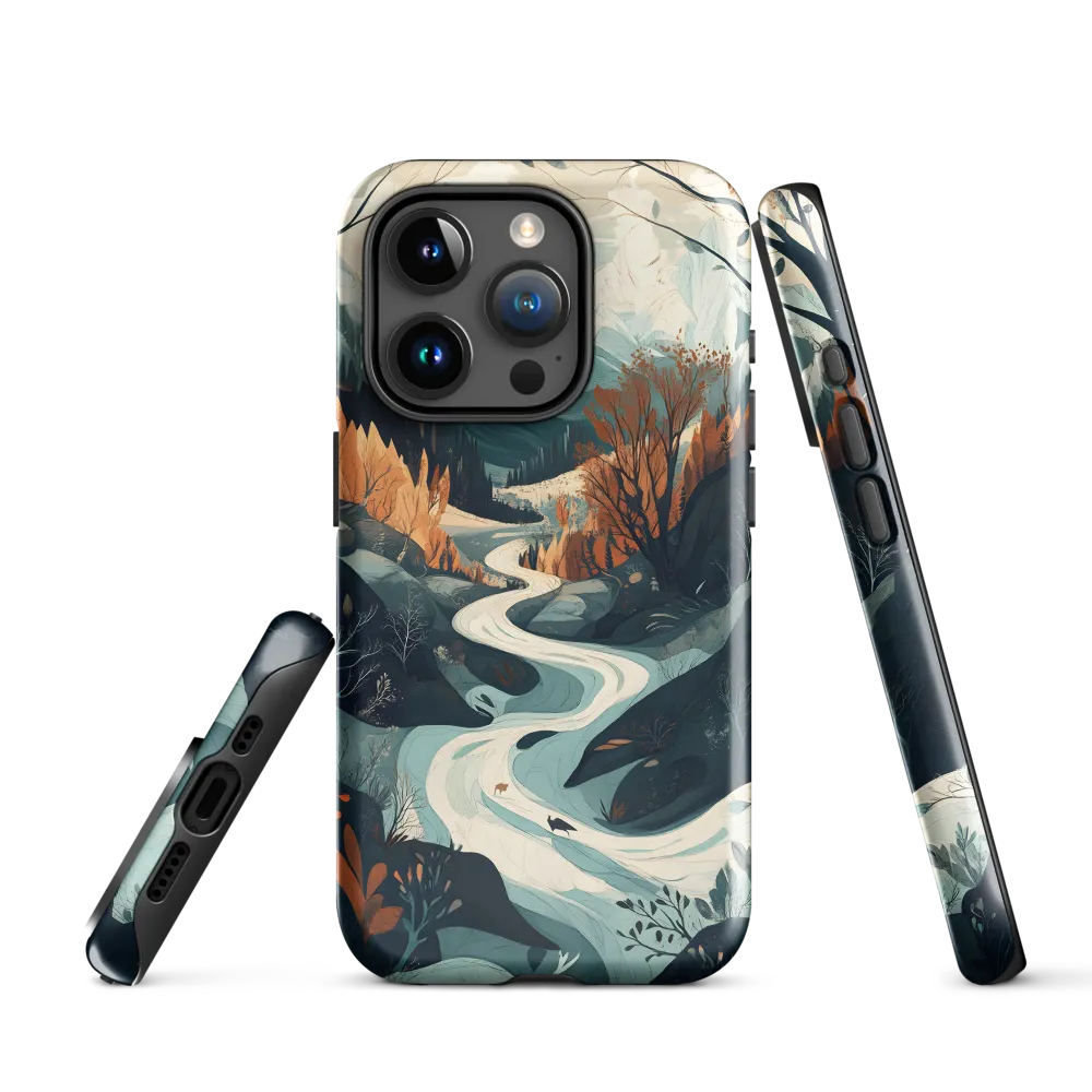 Winding Serenity: A Digital Landscape