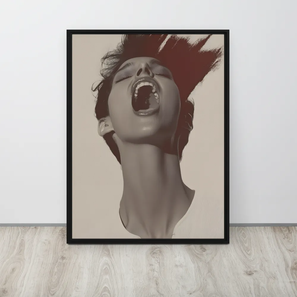 Echoes of Emotion | Canvas with Black Frame | 24″×32″