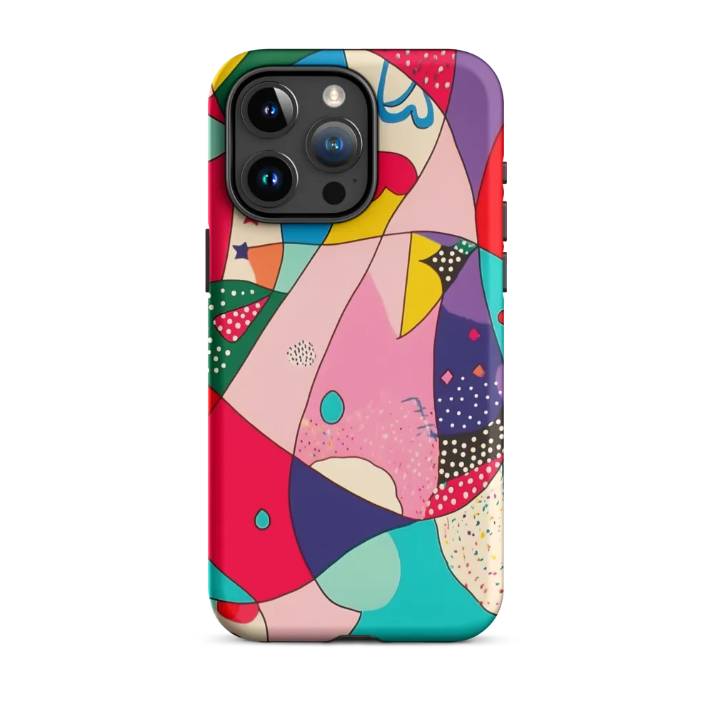 Playful Geometry in Color | Phone Case |  15 Pro Max | Tough Case | Matte