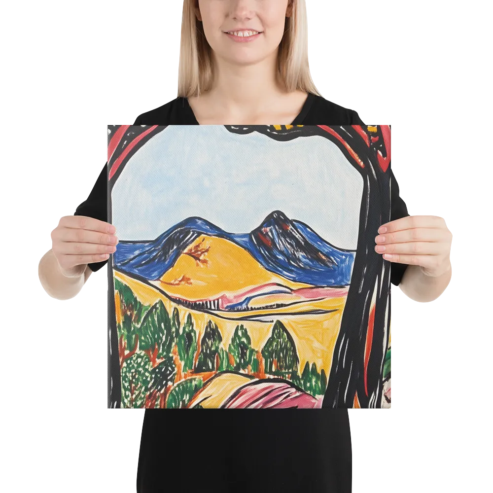 Vibrant Nature's Embrace | Canvas | 16″×16″