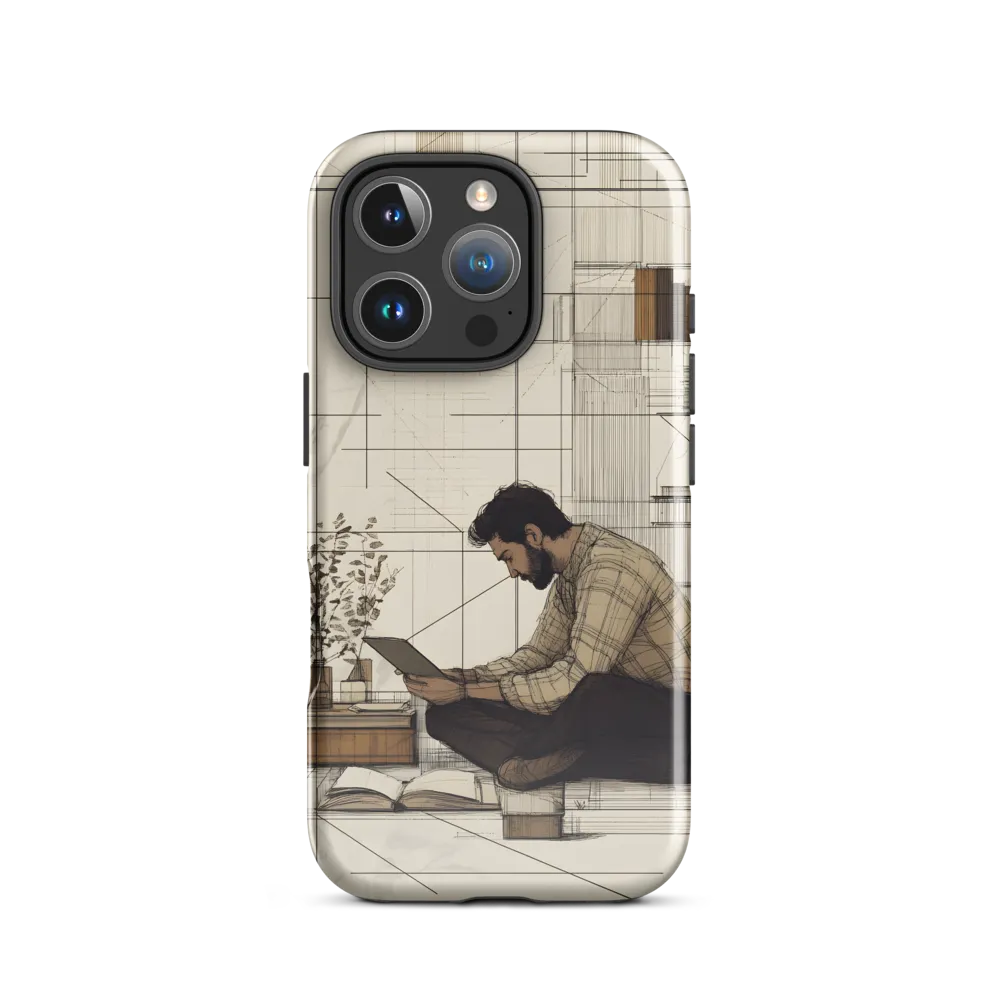Quiet Reflections in Line | Phone Case |  16 Pro | Tough Case | Glossy