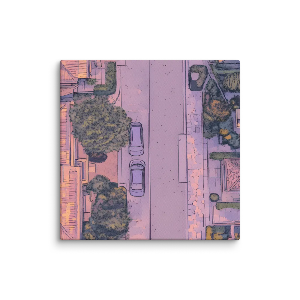 Aerial Serenity: Suburban Oasis | Canvas | 12″×12″