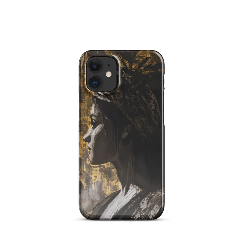 Golden Elegance: A Modern Profile Portrait