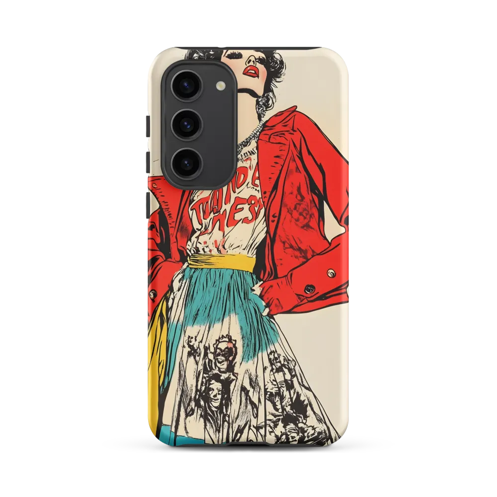 Vibrant Elegance: A Pop Art Fashion Statement