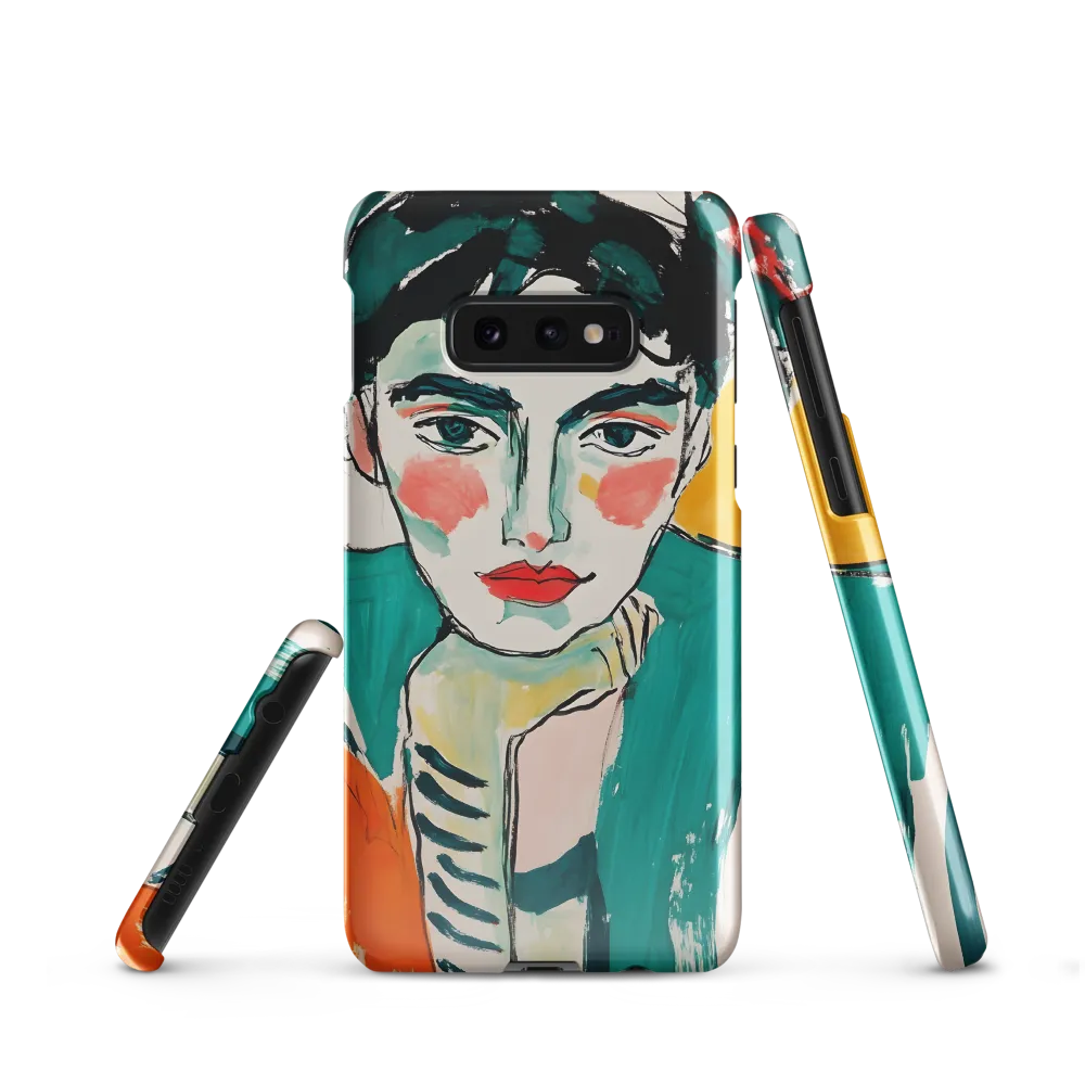 Contemplative Portrait in Bold Hues