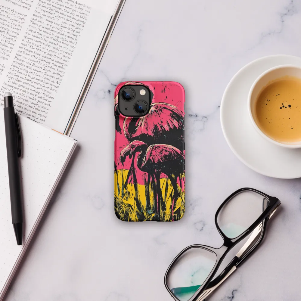 Flamingo Duet: A Pop Art Expression