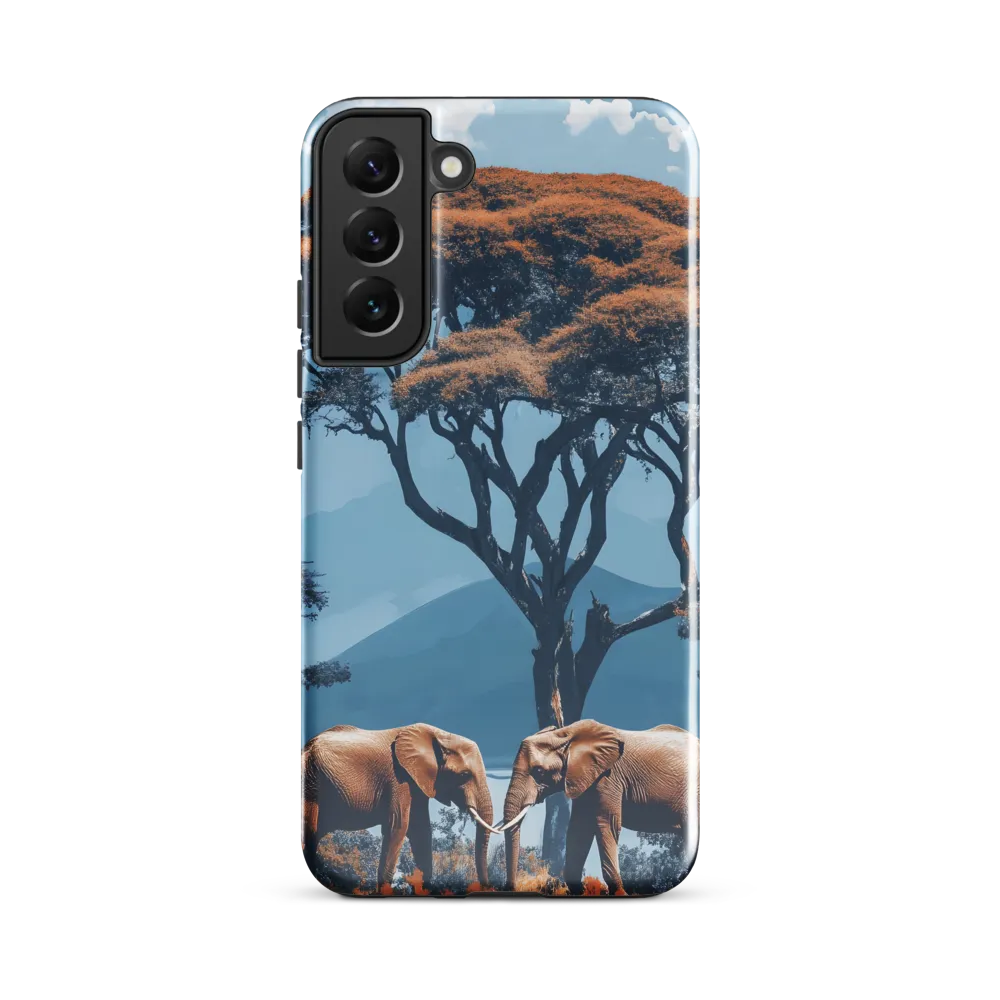 Elephants Amidst Serenity