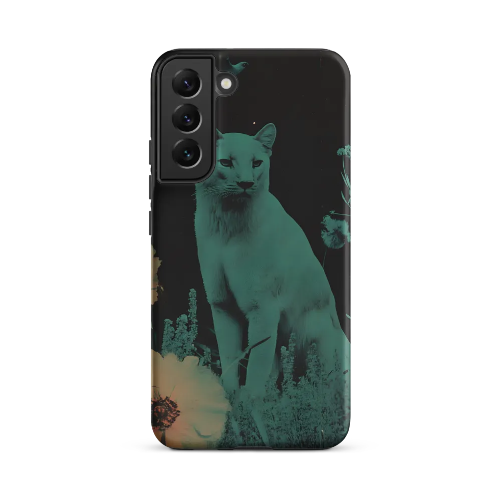 Cyan Reverie: A Surreal Encounter | Phone Case |  S22 Plus | Tough Case | Matte