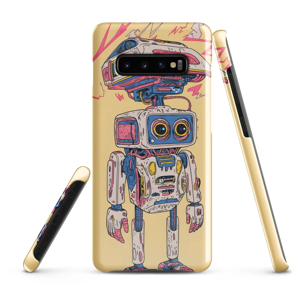 Whimsical Robot Delight | Phone Case |  S10 Plus | Snap Case | Glossy