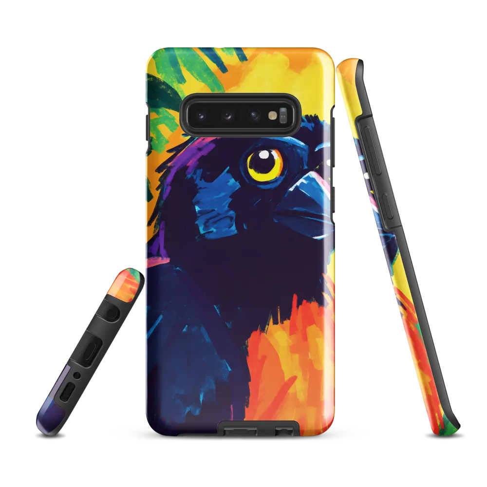 Vivid Avian Encounter | Phone Case |  S10 Plus | Tough Case | Glossy