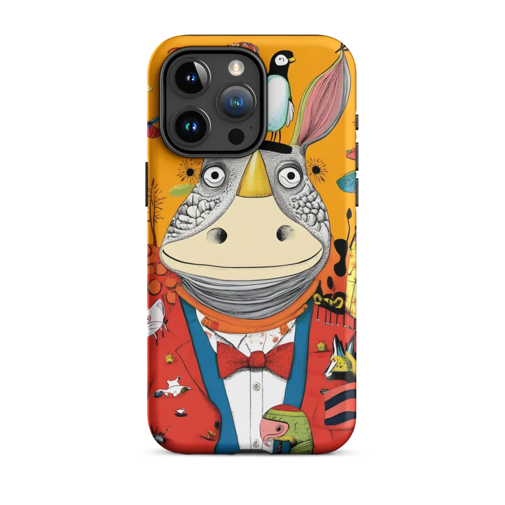 Whimsical Rhinoceros: A Playful Encounter