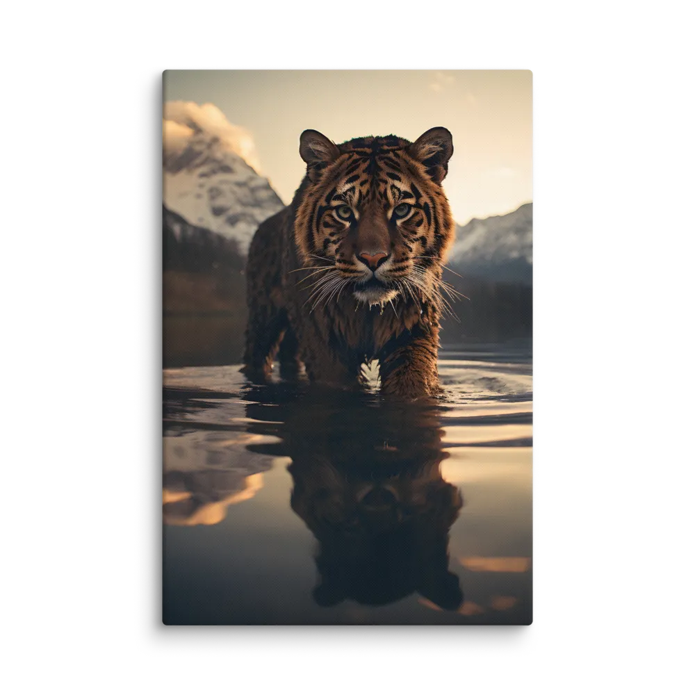 Majestic Reflection: The Tiger's Domain