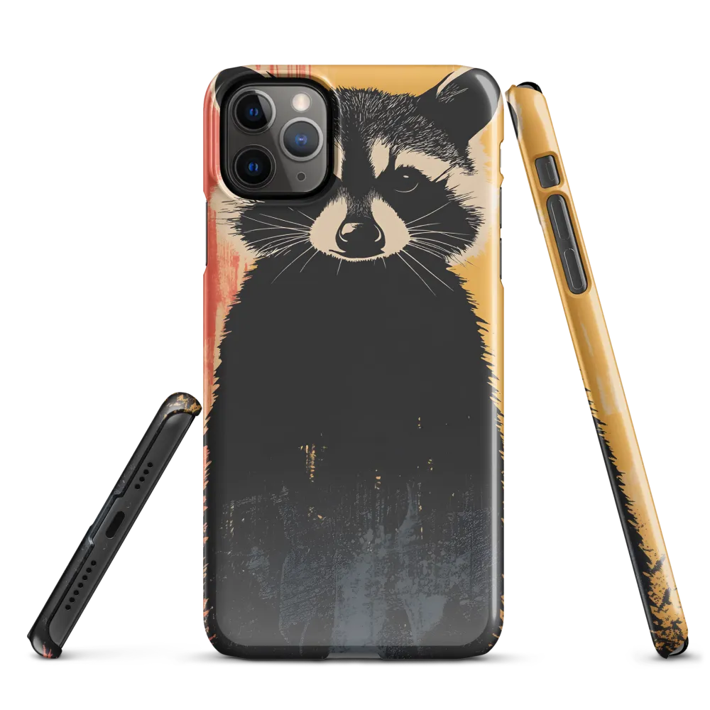 Whimsical Raccoon Portrait | Phone Case |  11 Pro Max | Snap Case | Glossy