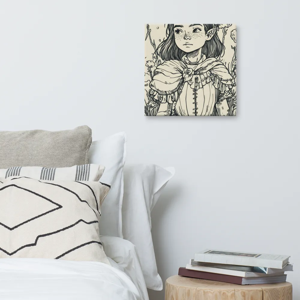 A Young Guardian of Nature | Canvas | 16″×16″