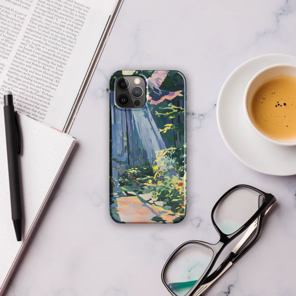 Flight of Light: A Serene Forest | Phone Case |  12 Pro | Snap Case | Glossy