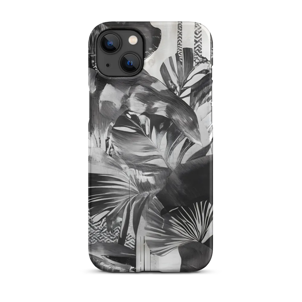 Monochrome Serenity in Tropical Foliage