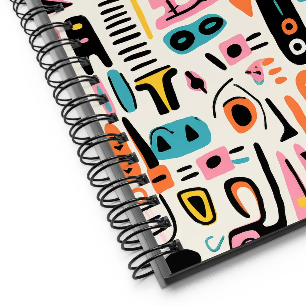 Kaleidoscope of Shapes | Spiral Notebook