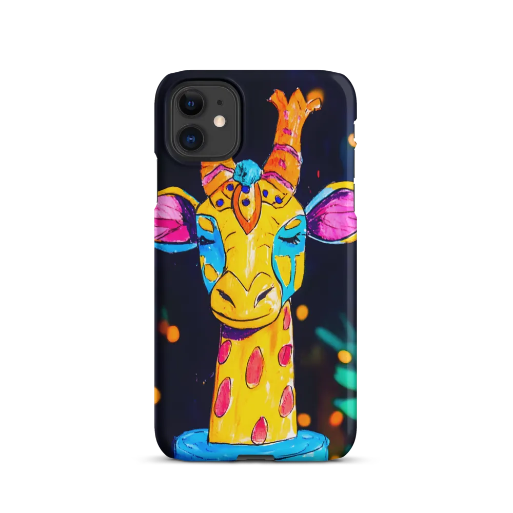 Whimsical Giraffe in Vibrant Colors | Phone Case |  11 | Snap Case | Matte