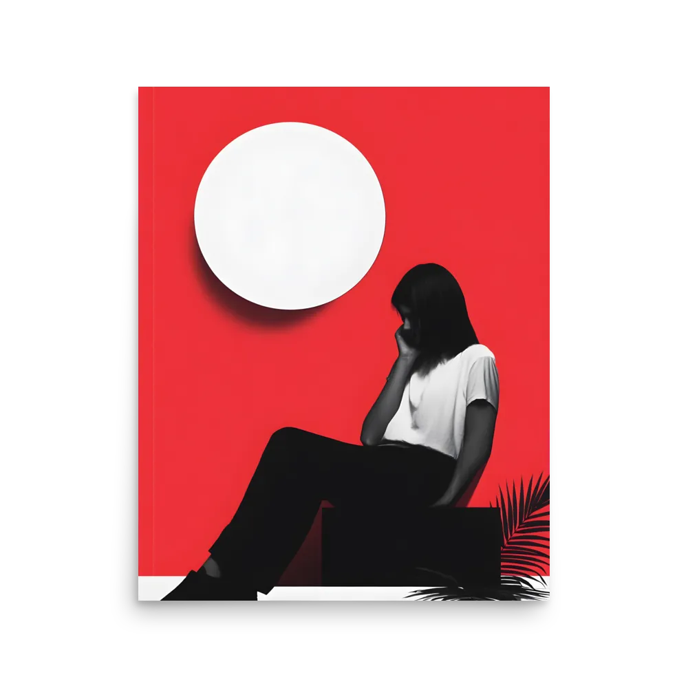 Contemplation in Red | Poster | 16″×20″