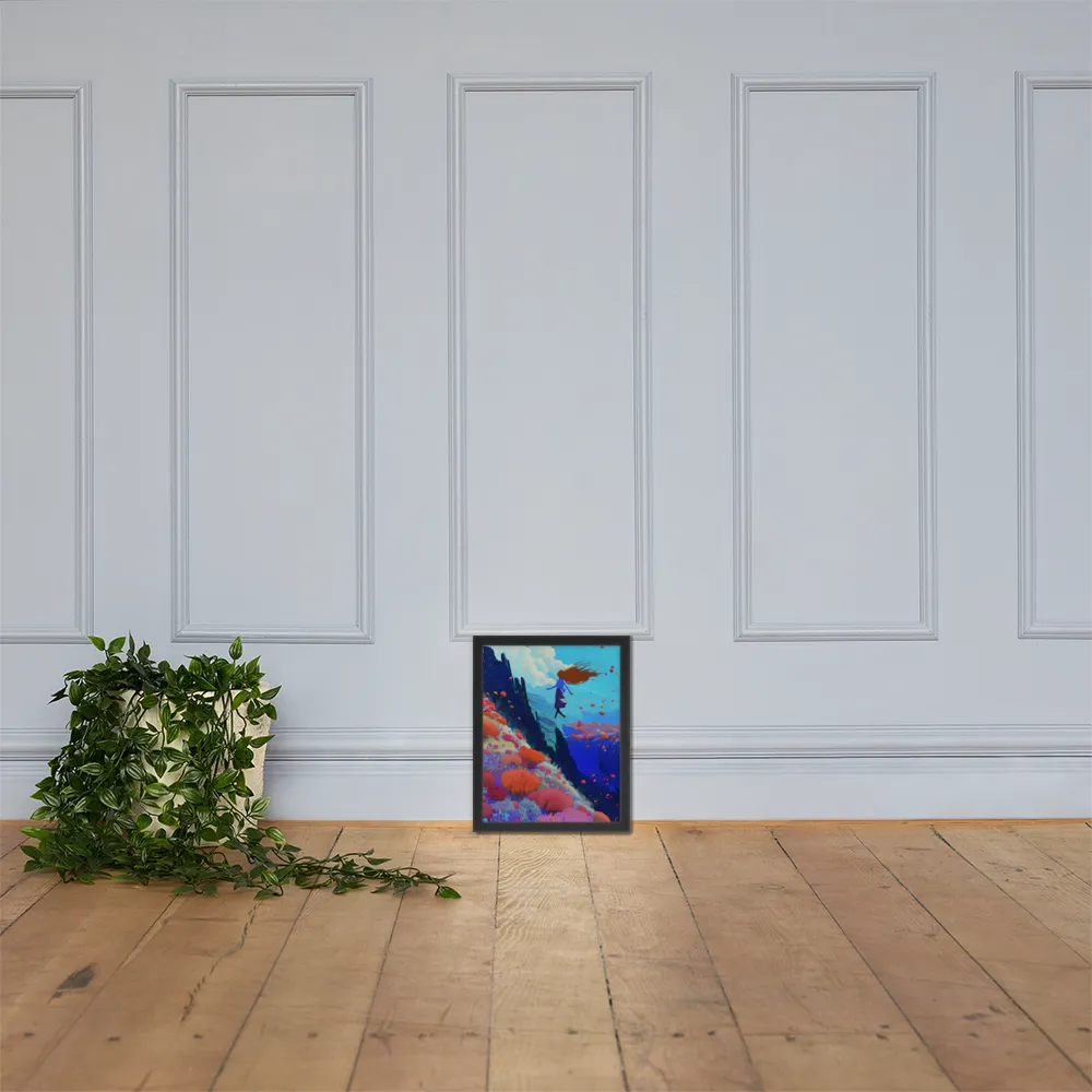 Whispers of Freedom | Poster with Black Frame | 11″×14″