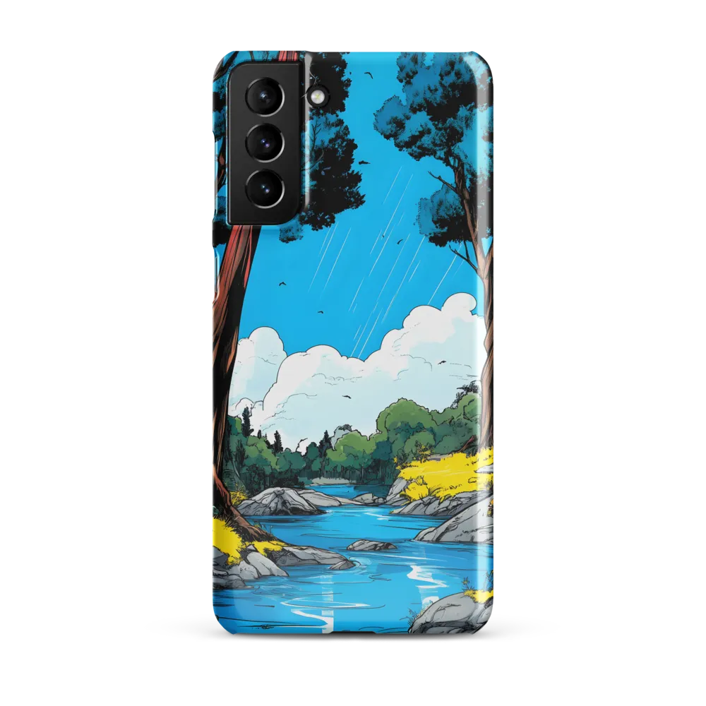 Tranquil River in a Comic Landscape