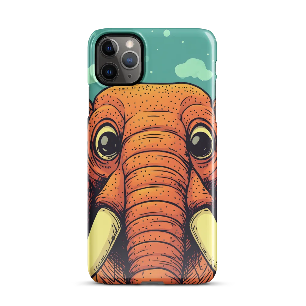 Whimsical Majesty: The Playful Elephant | Phone Case |  11 Pro Max | Snap Case | Glossy