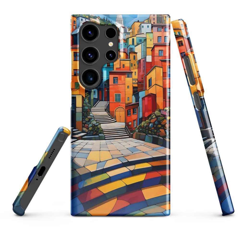 Vibrant Village: A Cubist Journey