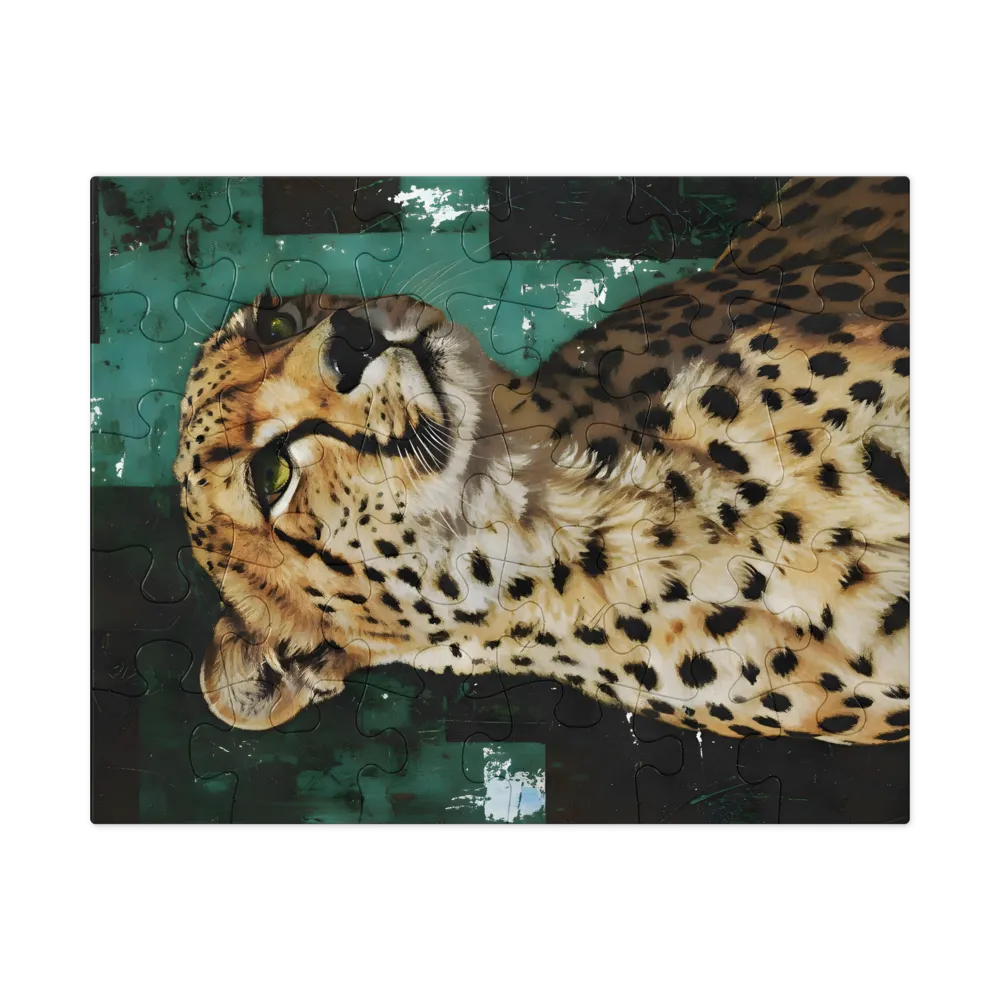Cheetah Portrait 
 Jigsaw Puzzle in Tin Box