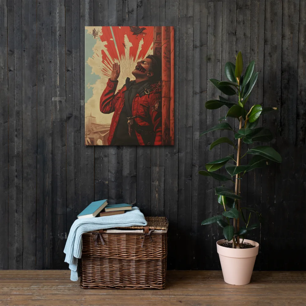 Defiant Echoes of Ruin | Thin Canvas | 24″×32″