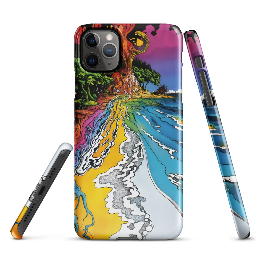 Ethereal Flow: A Psychedelic Landscape | Phone Case |  11 Pro Max | Snap Case | Glossy