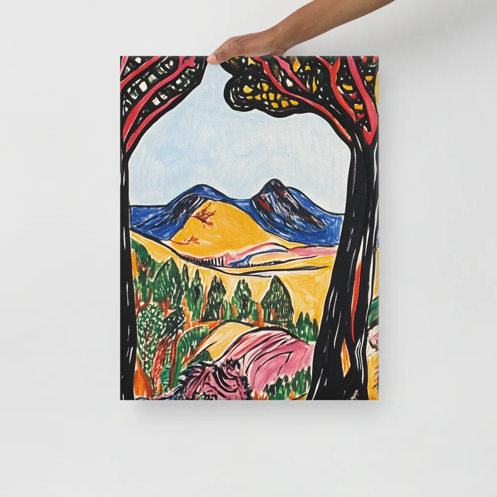 Vibrant Nature's Embrace | Canvas | 18″×24″