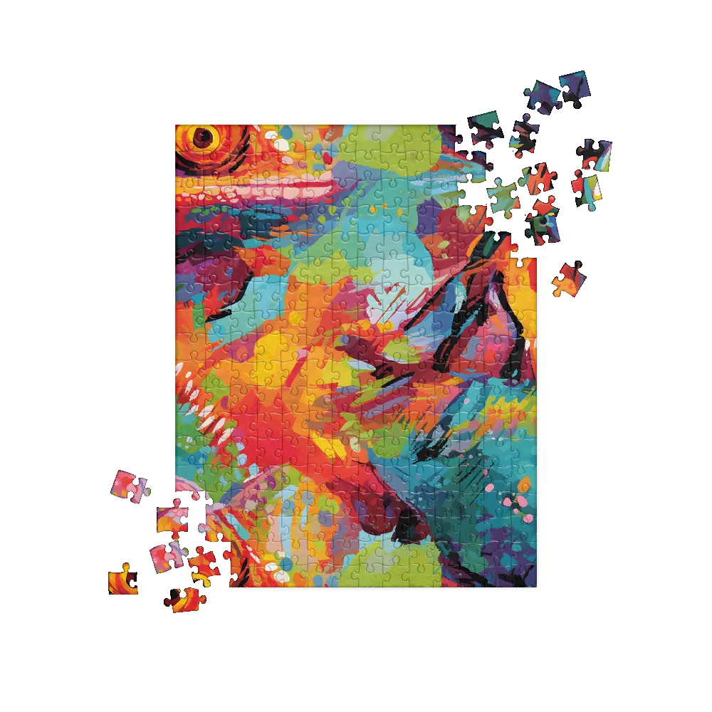 Colorful Lizard: An Abstract Adventure