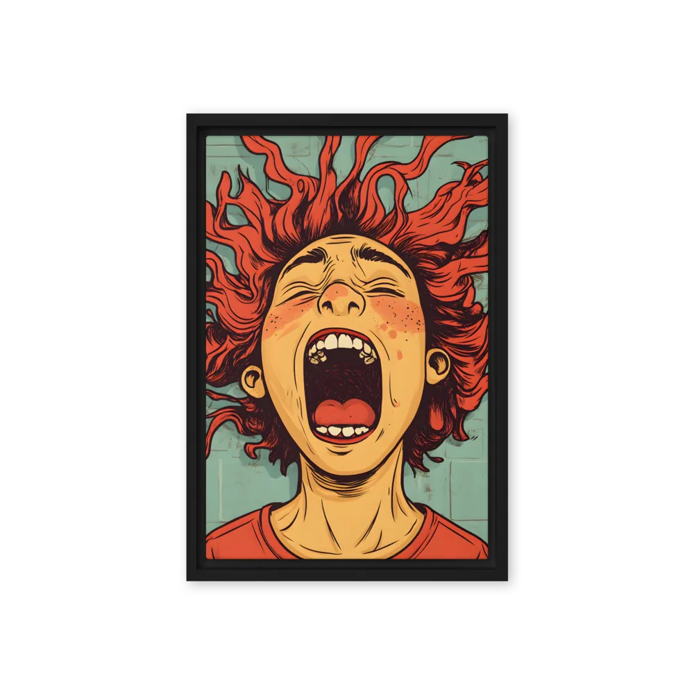 Fury Unleashed | Canvas with Black Frame | 12″×18″