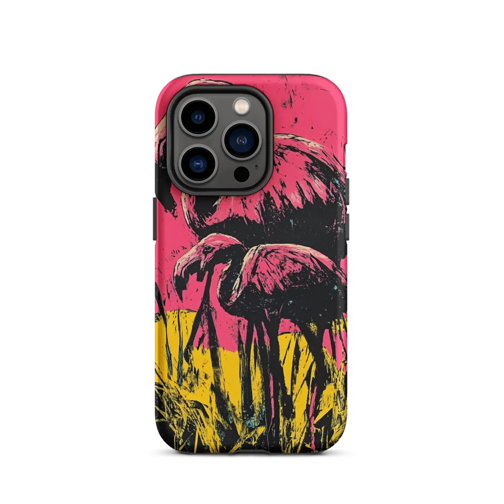 Flamingo Duet: A Pop Art Expression
